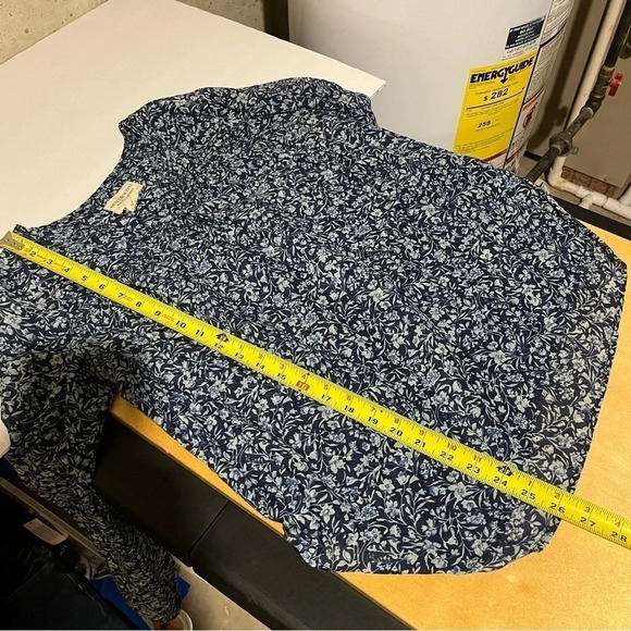 RALPH LAUREN DENIM AND SUPPLY SILK BLEND Floral Long Sleeve SHIRT TOP Size S - Picture 6 of 7